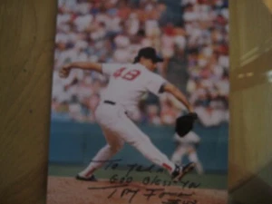 TONY FOSSAS SIGNED 8x10 PHOTO BOSTON RED SOX, signed: To John: God Bless You #48 - Picture 1 of 3