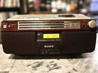 Sony Boombox Cd & Cassette Player Radio Cfd-A100tv Tested & Works From Japan