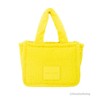 Bolsa de ombro Marc Jacobs The Monogram Terry pequena dourada kiwi - Imagem 1 de 4