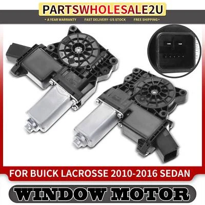 Motor elevador de ventana eléctrica delantero izquierdo y derecho 2 piezas para Buick Allure LaCrosse 10-16 Foto 1 de 4
