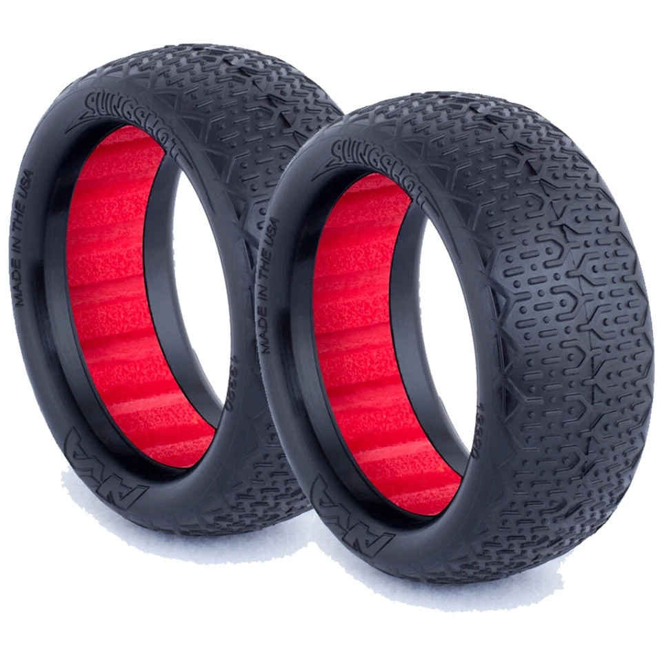 AKA Racing 13320VR 1:10 Buggy Evo Typo 4WD Fr Super Soft Tires w/ Red Insert (2) - Image 1 of 1