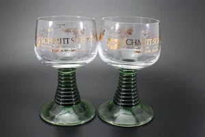 Schmitt Shone WINE GLASSES Set of 2 West Germany Vintage s - Picture 1 of 11
