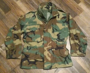 Vintage US Army Military Woodland Camo Combat BDU Field Jacket Small X Short - Bild 1 von 8