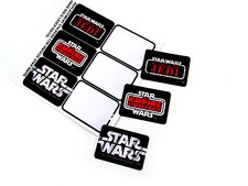 REPLACEMENT STICKERS FOR STAR WARS VINTAGE  for HAN SOLO LASER PISTOL