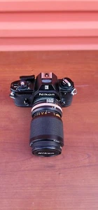 NIKON EM 35mm SLR Film Camera with Nikon- Nikkor 35-105mm 35-45 - Picture 1 of 12