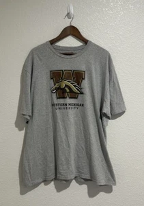 Adidas Western Michigan Broncos Shirt Adult Size 2XL Gray College Tee Mens - Picture 1 of 9