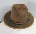 Chapeau vintage Henschel Hat Company style Indiana Jones outback