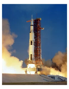 Lanzamiento del Apolo 11 AS-506 1969 de la NASA - 8x10 impresión fotográfica en 8,5" x 11" - Imagen 1 de 1
