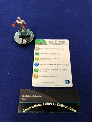 HEROCLIX  Captain Atom #013b Common Prime Superman Wonder Woman - Image 1 of 2