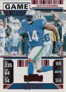 DK Metcalf 2024 Panini Contenders Football #91 Game Ticket Steelers Seahawks - Picture 1 of 2