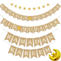 1Pc Eid Mubarak Holz Brief Ornament Ramadan Esstisch Partyzubehör Dekor P8C2