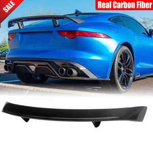 For Jaguar F-TYPE Coupe 2014-2020 Real Carbon Fiber Rear Trunk Wing Spoiler Lip - Picture 1 of 12