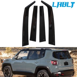 LABLT Window Visors Vent Rain Guards Sun Shade Smoke For 2015-2020 Jeep Renegade - Picture 1 of 10