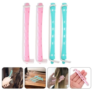24 piezas rodillos rizadores de barra permanente de dos colores para mujer rizos cabello corto - Imagen 1 de 12