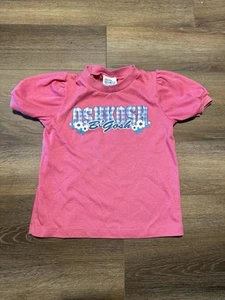Vintage Oshkosh B'gosh Shirt Size 6 Girls Pink Floral 90s - Picture 1 of 7