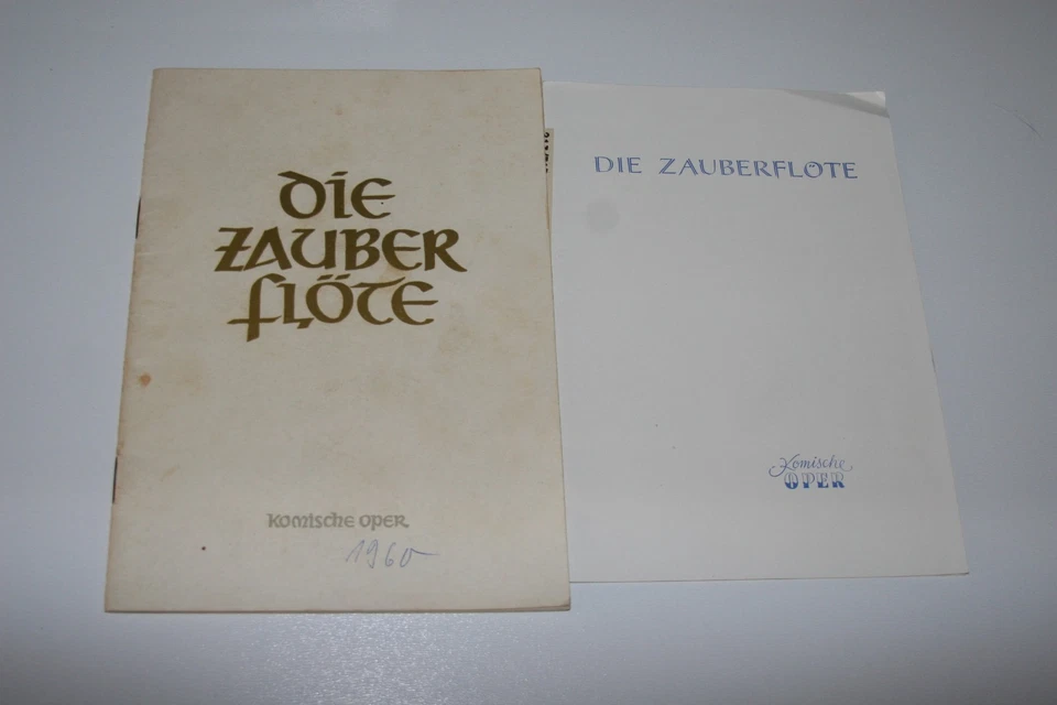 Zauberflöte - Berlin 1960  mit Esser,Reinmar, Czerny, Programm + Kritik - Bild 1 von 1