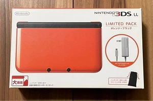Nintendo 3DS LL Limited Pack Orange x Black w/Box Console Game Japan - Picture 1 of 9