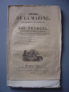 JOURNAL de la Marine des Colonies des Ports et des Voyages Numéro 4 de 1834 - Picture 1 of 2