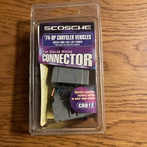 SCOSCHE CAR STEREO CONNECTOR '74 & UP DODGE JEEP EAGLE PLYMOUTH FREE SHIPPING - Picture 1 of 6