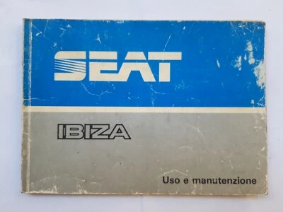 SEAT IBIZA Libretto uso e manutenzione 7 / 1987 edizione italiana - Immagine 1 di 3