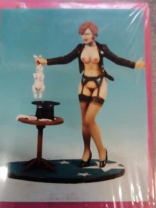 ANDREA MINIATURES 3D GIRLS C001 MAGICIAN MINIATURA 80mm WHITE METAL - Imagen 1 de 2