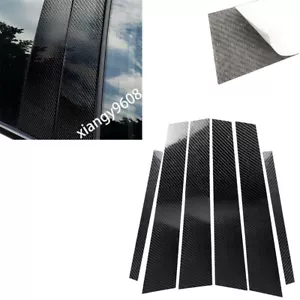 6×Carbon Fiber Door Window Pillar Posts Panel Cover Fit For BMW X1 E84 2011-2015 - Bild 1 von 11