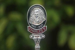 Vintage Spoon King Charles II British Royal Family Souvenir Gift UK Medieval - Picture 1 of 9