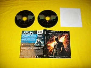 THE DARK KNIGHT RISES BLURAY 2 DISC SET & COVER ART ONLY NO CASE CHRISTIAN BALE - Picture 1 of 1