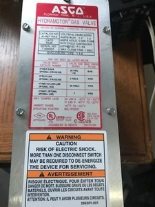 Asco AH4E114Q4 Hydromotor Gas valve Actuator 240/60 220/50 - Picture 1 of 1
