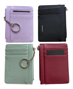 Cartera monedero con llavero Lorenz sintético granulado para tarjetas de crédito - Imagen 1 de 31