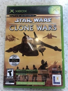 STAR WARS THE CLONE WARS X-BOX XBOX DISCO JUEGO COMPLETO, MANUAL Y FUNDA NES HQ - Imagen 1 de 2