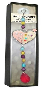 Pilgrim Imports - Suncatcher - Inspire Heart - Silver & Rose Copper - NEW - Picture 1 of 2