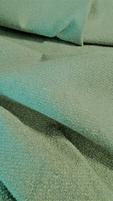 TEAL TEXTURE WOVEN CHENILLE REMNANTS HOME DECOR FABRIC - Image 1 of 3