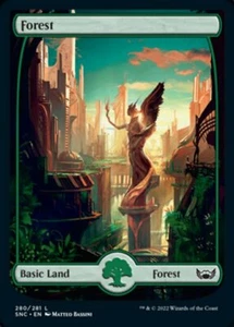 Forest (280) x1 1x FOIL Streets of New Capenna NM MTG - Picture 1 of 1
