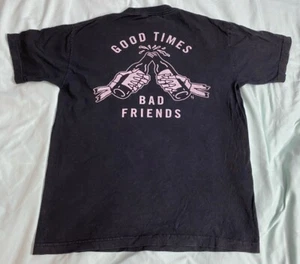 Sketchy Tank Shirt Mens Medium Good Times Bad Friends Double Sided Lurking Class - Picture 1 of 7