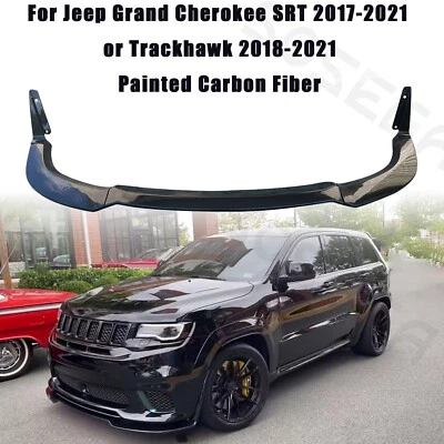 Карбоновый разветвитель кромок переднего бампера для Jeep Grand Cherokee SRT 17-21丨Winglet - Изображение 1 из 4