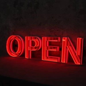Letrero de espejo infinito LED letra personalizada para tienda, fiesta, restaurante, dormitorio - Imagen 1 de 9