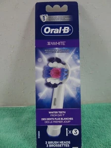 Oral-B 3D White Electric Toothbrush Replacement Brush Head,3 Count - Picture 1 of 9