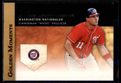 2012 Topps Upd Golden Moments Ryan Zimmerman #GM-U39 Washington Nationals - Image 1 of 2