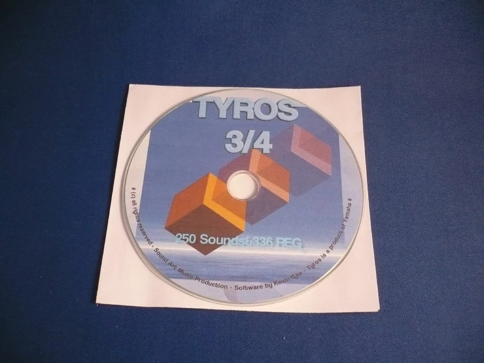 YAMAHA TYROS 3/TYROS 4 - MEGA PACK CD - 2 5 0 sons + 3 3 6 ENREGISTREMENTS ! - Photo 1/1