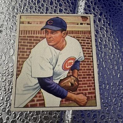 1950 Bowman #196 Doyle Lade Chicago Cubs Pitcher Great Centering. Beauty - Image 1 of 4
