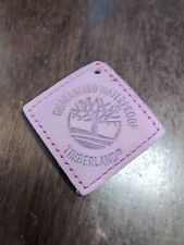 Vintage 90’s Timberland Leather Key Chain - Dusty Rose/Mauve & Plaid Back (NOS)