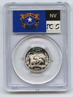 2006 S 25C Silver Nevada Quarter PCGS PR70DCAM - Image 1 of 2