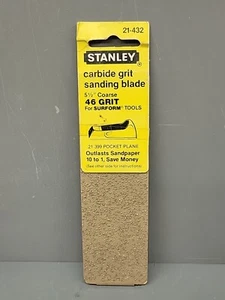 Stanley 21-432 Carbide 46 Grit 5-1/2" Medium Sanding Blade Fits: Surform 21-399 - Picture 1 of 4