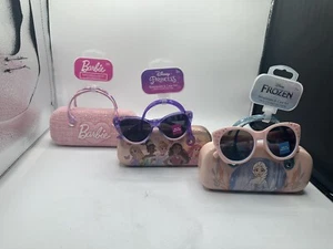 Disney Girls' Sunglasses and Case Set 100% UV protection NWT - Picture 1 of 13