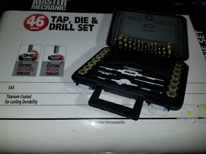 Master Mechanic 46 Piece Tap, Die & Drill Set NIB - Picture 1 of 3