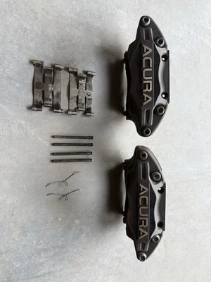 Pinzas de freno delanteras izquierda derecha Acura RL Advics 2005-2012 4 pistones (par) OEM Foto 1 de 4