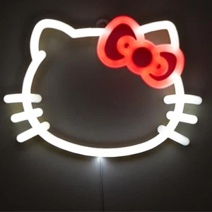 Idea Nuova Hello Kitty LED Neon Wall Light,Figural Light-Up  - Picture 1 of 7