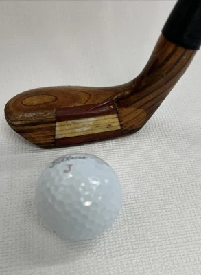 Vintage RH Custom Wooden Head Golf Putter 35.5” Steel Shaft - Image 1 of 4