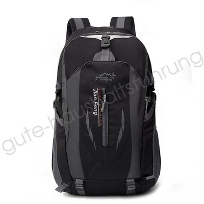 Herren Rucksack Wasserdicht Sport Arbeit Freizeit Schulrucksack Tasche Schw DE - Bild 1 von 4
